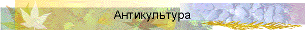 Антикультура